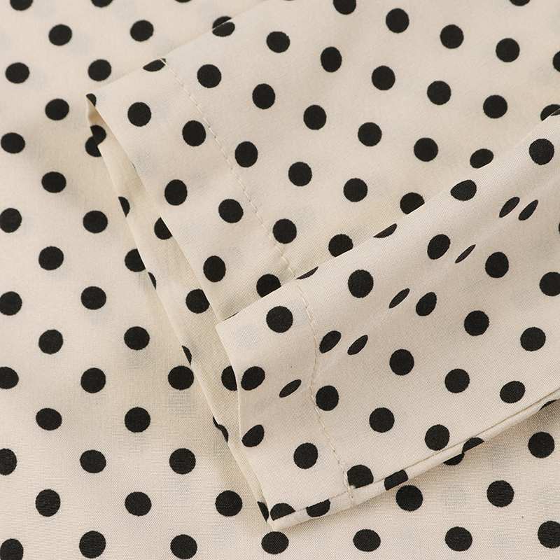 Polka Dot Long Sleeve Dress - Panjeribakery