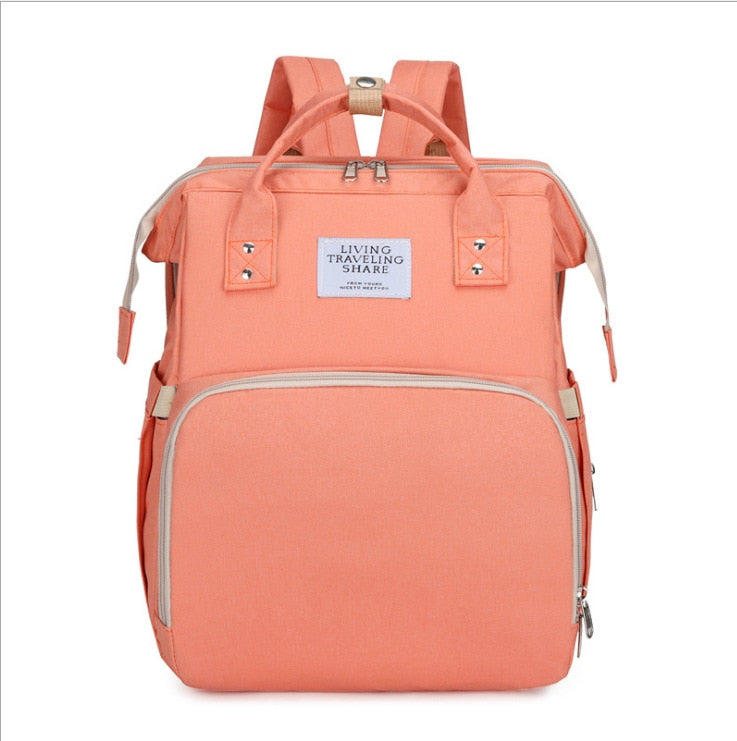 Foldable Baby Crib with Changing Pad Diaper Bag Backpack - Panjeribakery